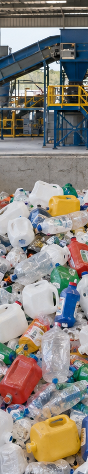 Temsili görsel: Bir atık ayrıştırma tesisinde ayrı bölmelerde tutulan metal, plastik ve organik malzemelerin temsili görünümü.